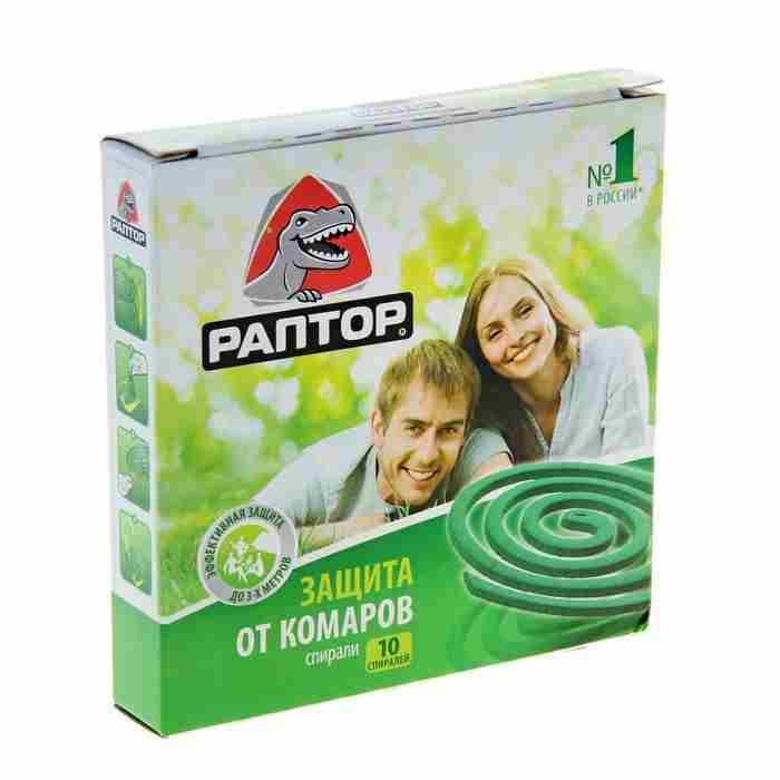 Спираль от комаров без запаха Раптор